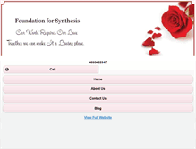 Tablet Screenshot of foundationforsynthesis.net